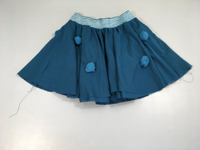 Jupe  tulle bleu canard pompon, moins cher chez Petit Kiwi