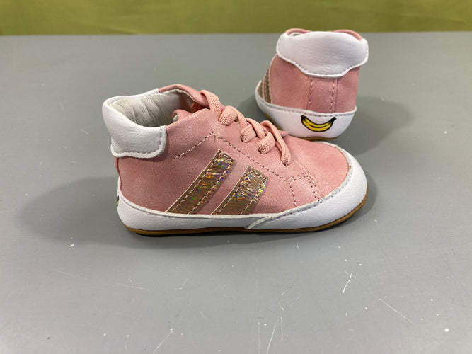 NEUF Chaussures souples rose, Go Banana's, 20-21, moins cher chez Petit Kiwi