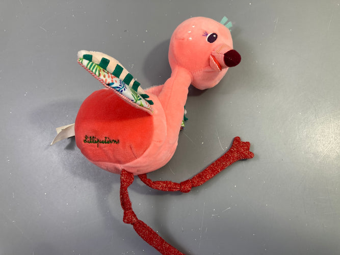 Anaïs caline, le flamant rose, moins cher chez Petit Kiwi