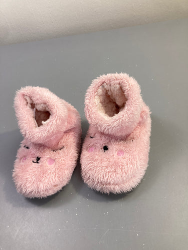 Chaussons rose visage animal, 25-26, moins cher chez Petit Kiwi