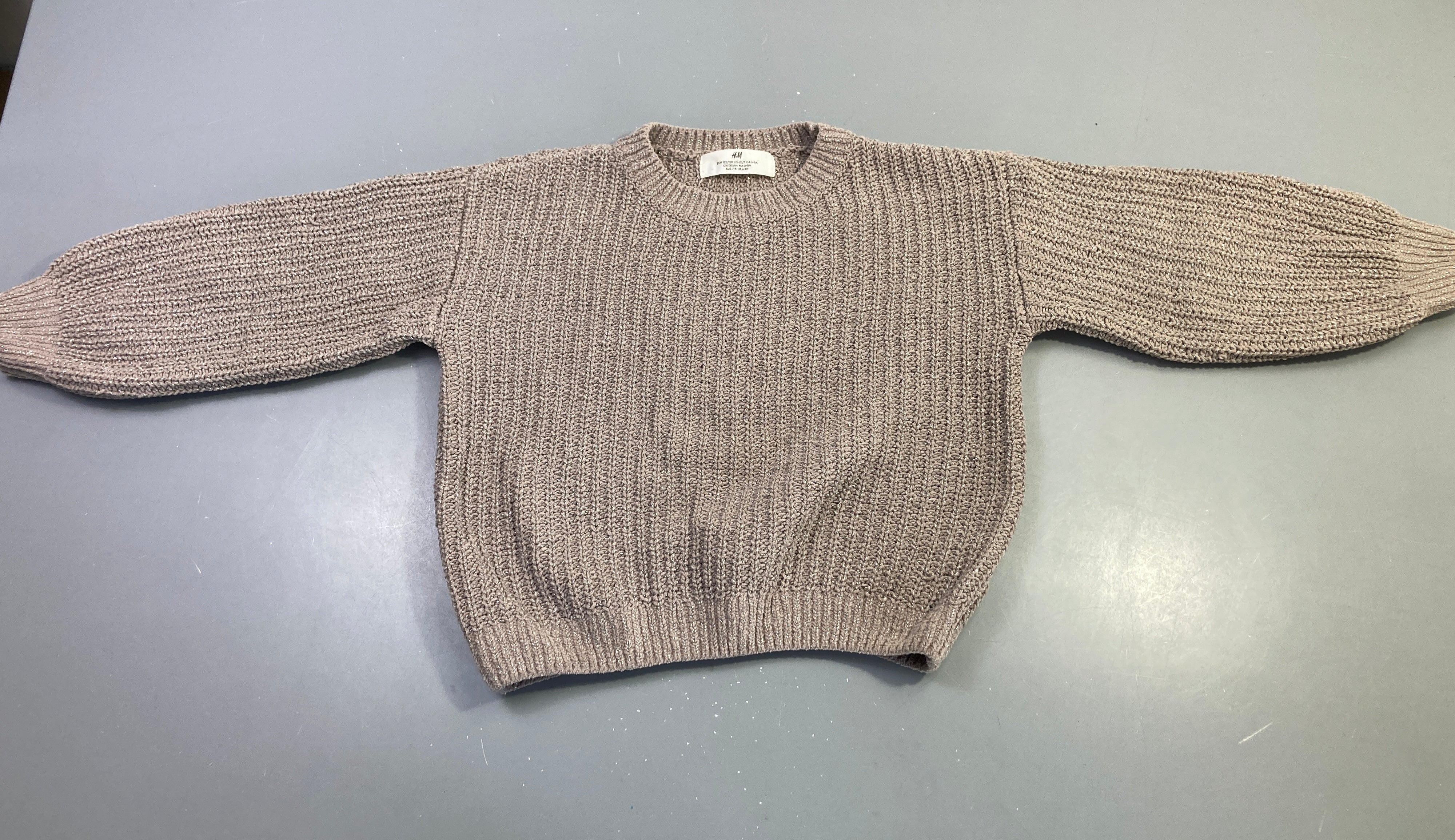 Pull m.l beige chiné pailleté