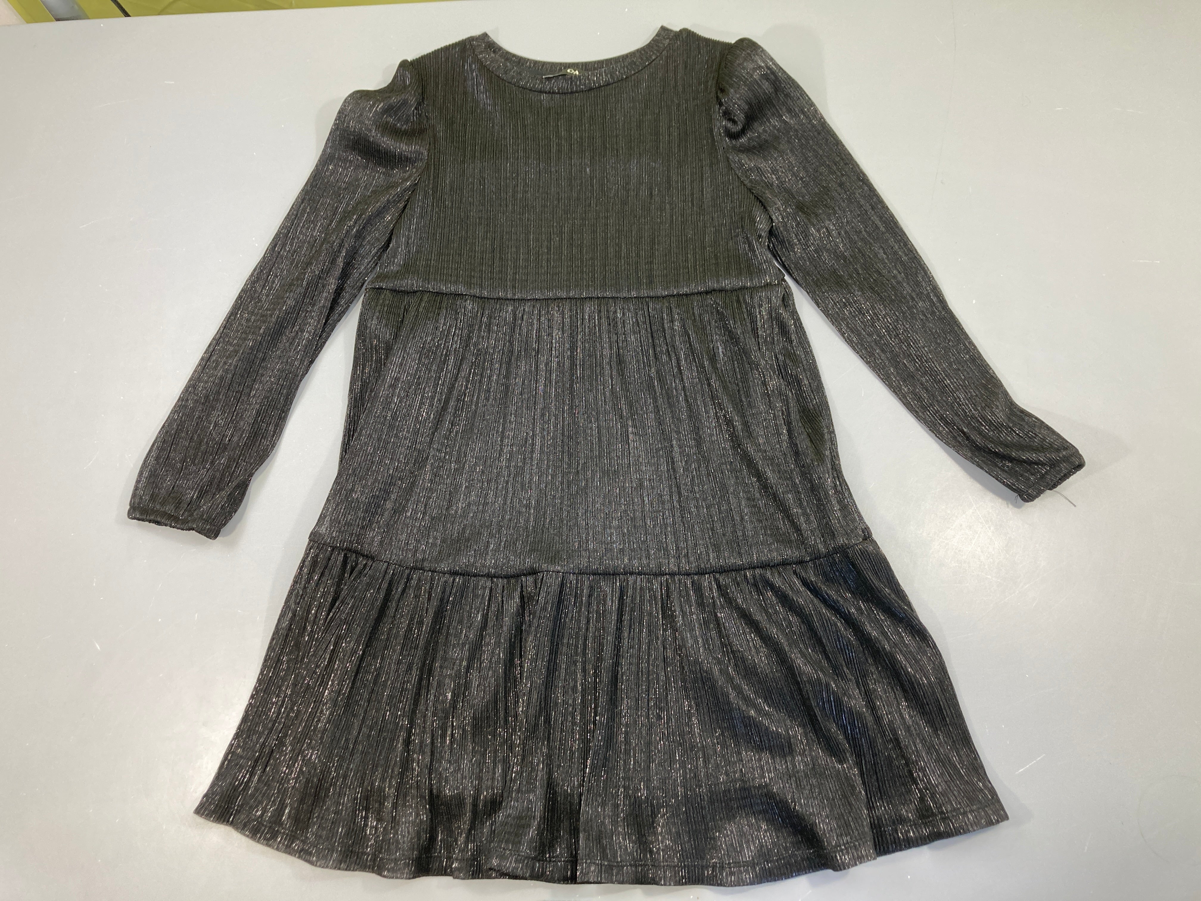 Robe m.l voile noir irisé