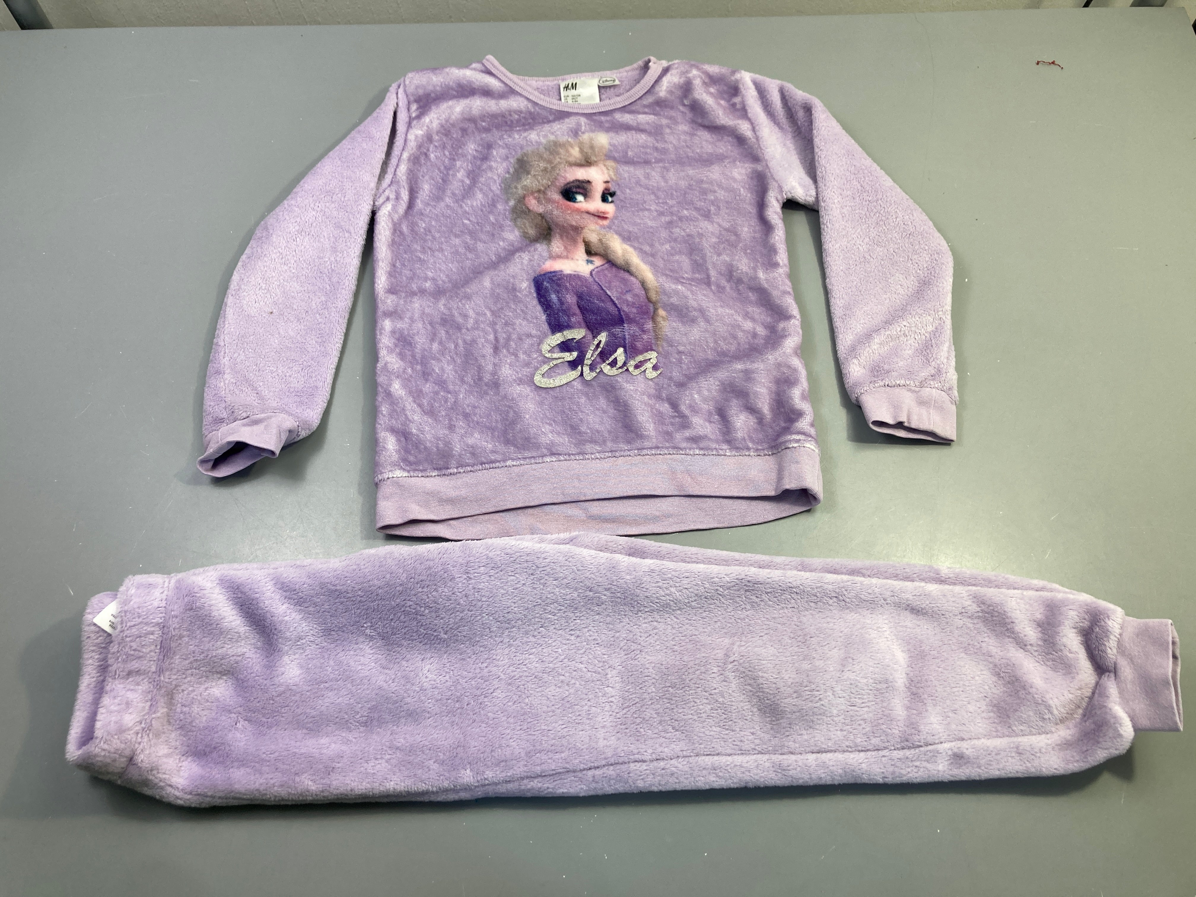 Pyjama 2 pcs velours lilas Elsa