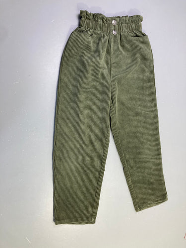 Pantalon velours côtelé kaki, moins cher chez Petit Kiwi