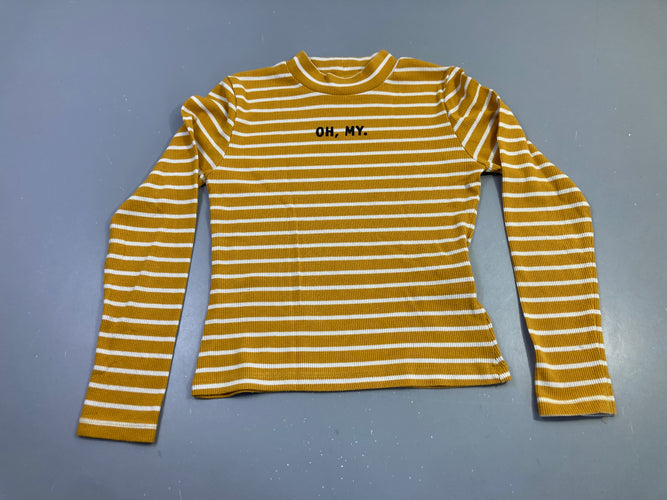 T-shirt m.l moutarde rayé oh my bouloché, moins cher chez Petit Kiwi