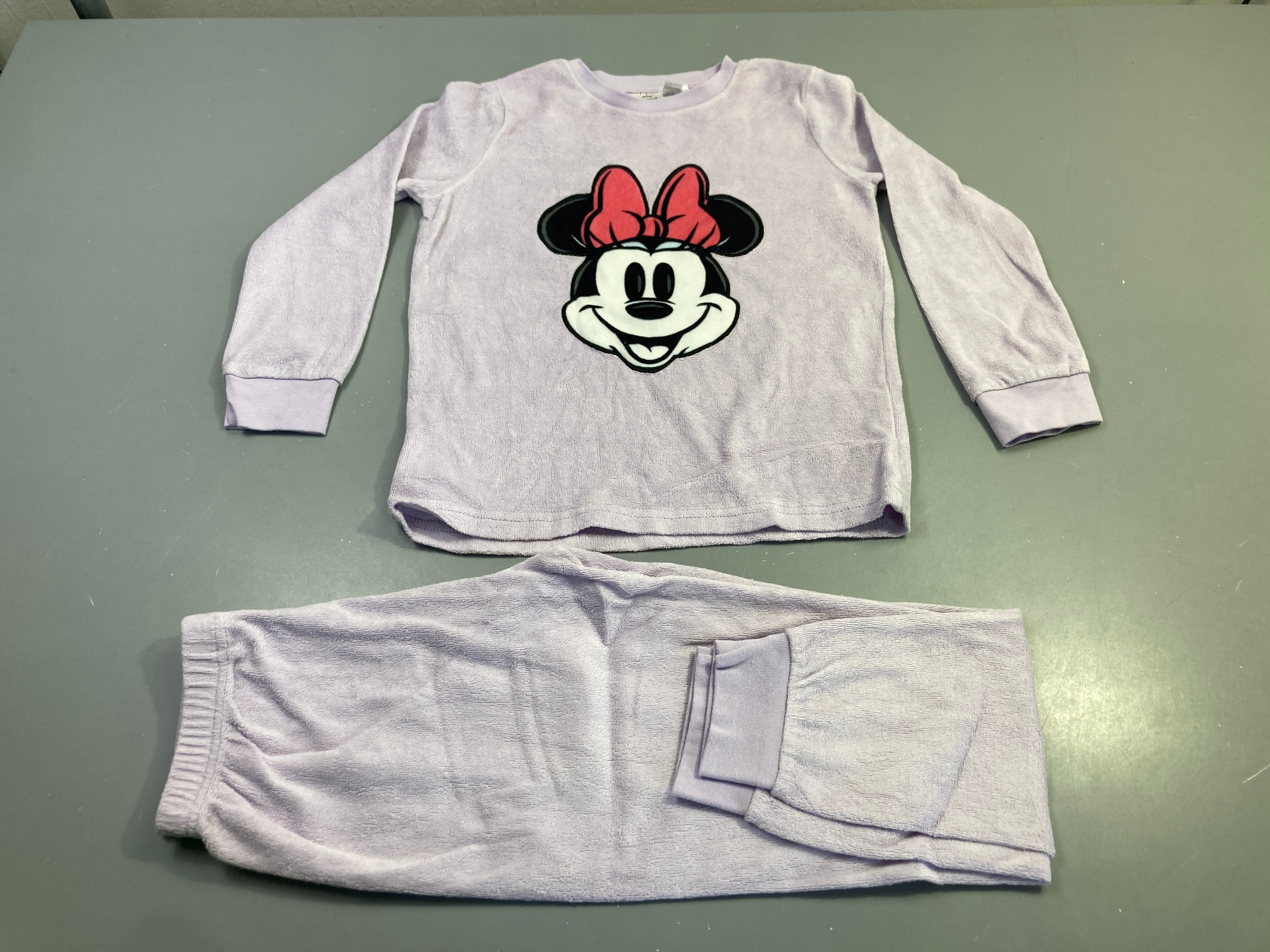 Pyjama 2 pièces velours lilas Minnie