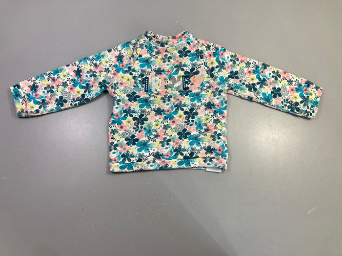 Sweat fleuri sirène coquillage, moins cher chez Petit Kiwi