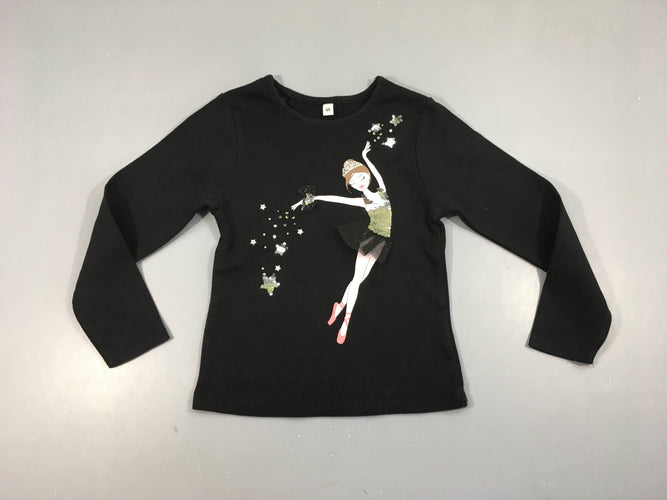T-shirt m.l noir danseuse tulle, moins cher chez Petit Kiwi