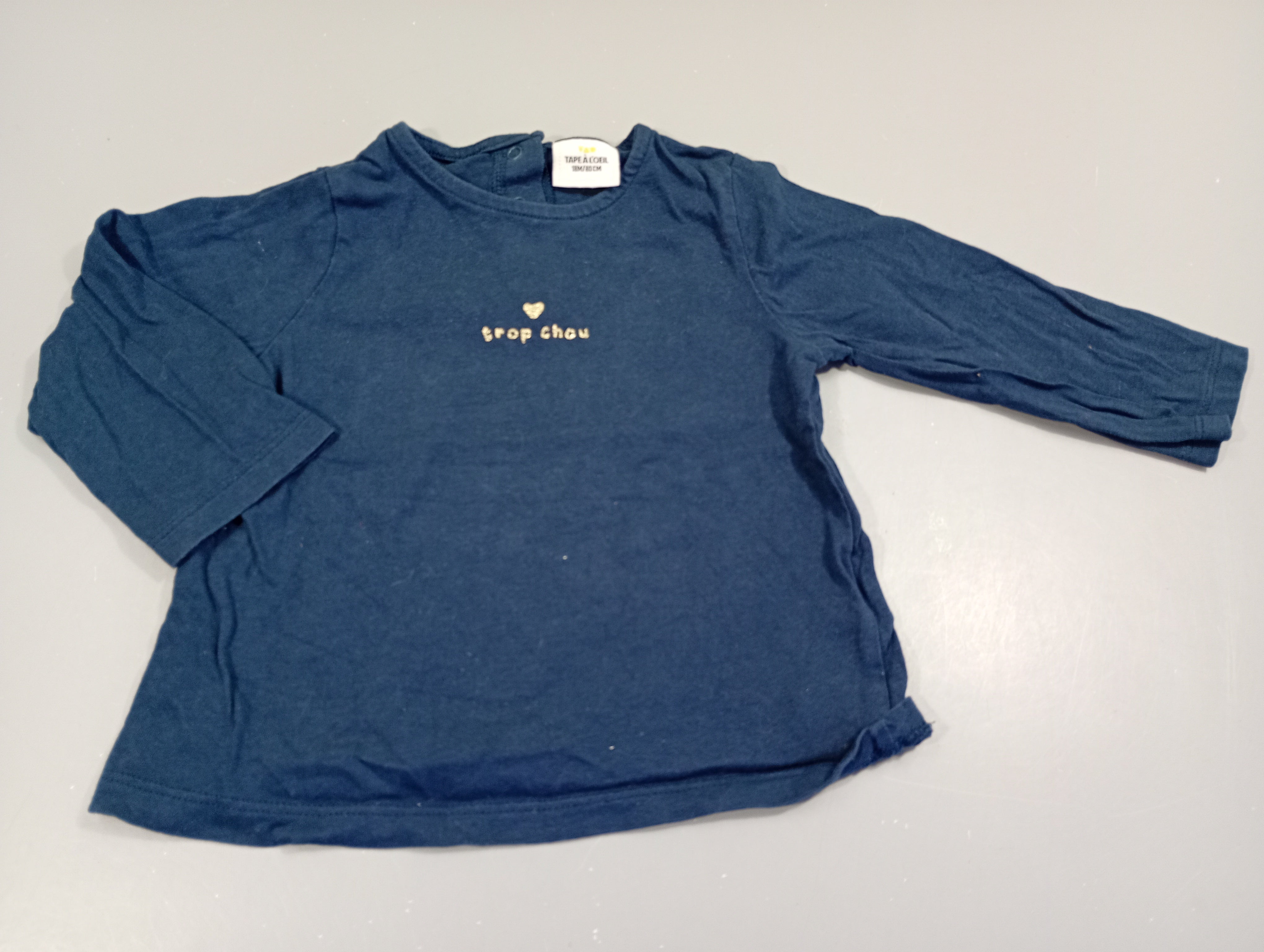 T-shirt m.l bleu marine 