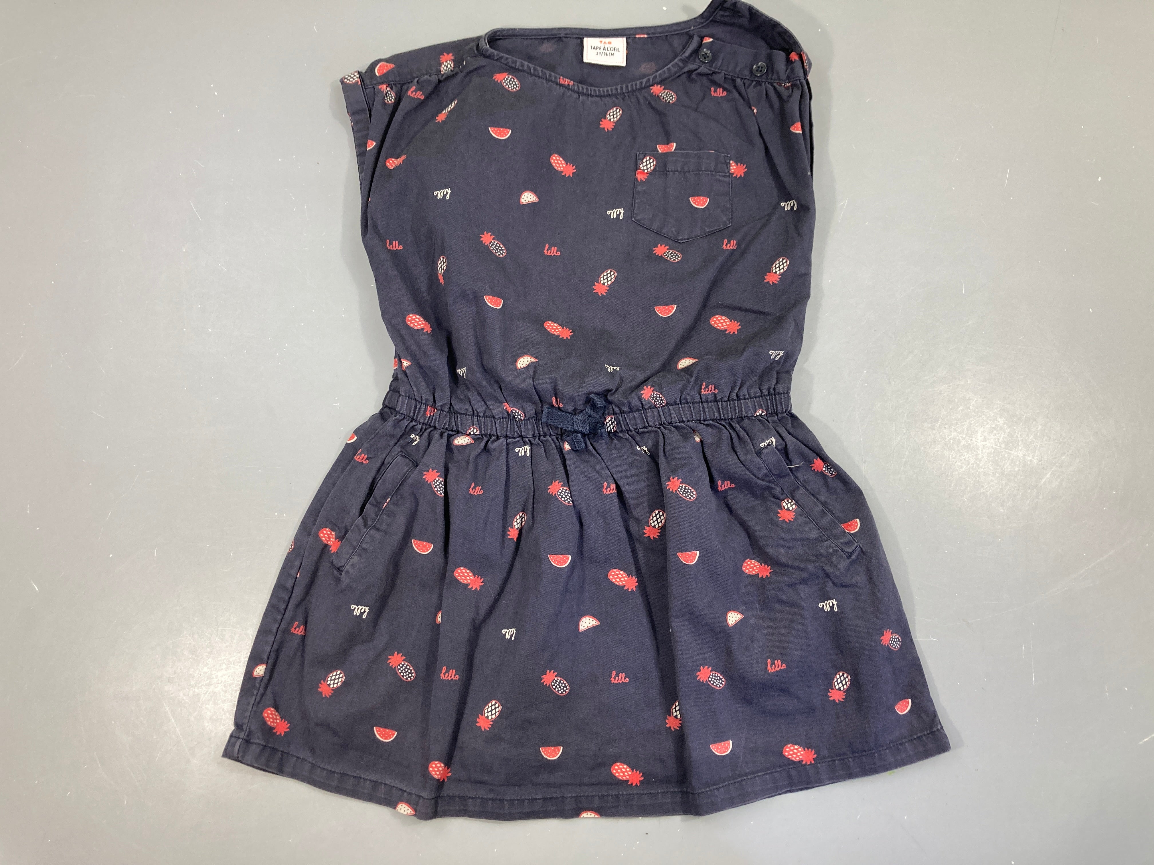 Robe s.m bleu fruits