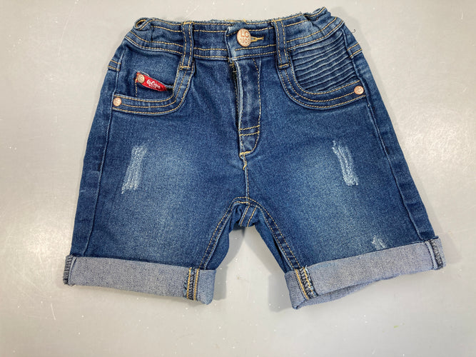 Bermuda jean à revers, moins cher chez Petit Kiwi