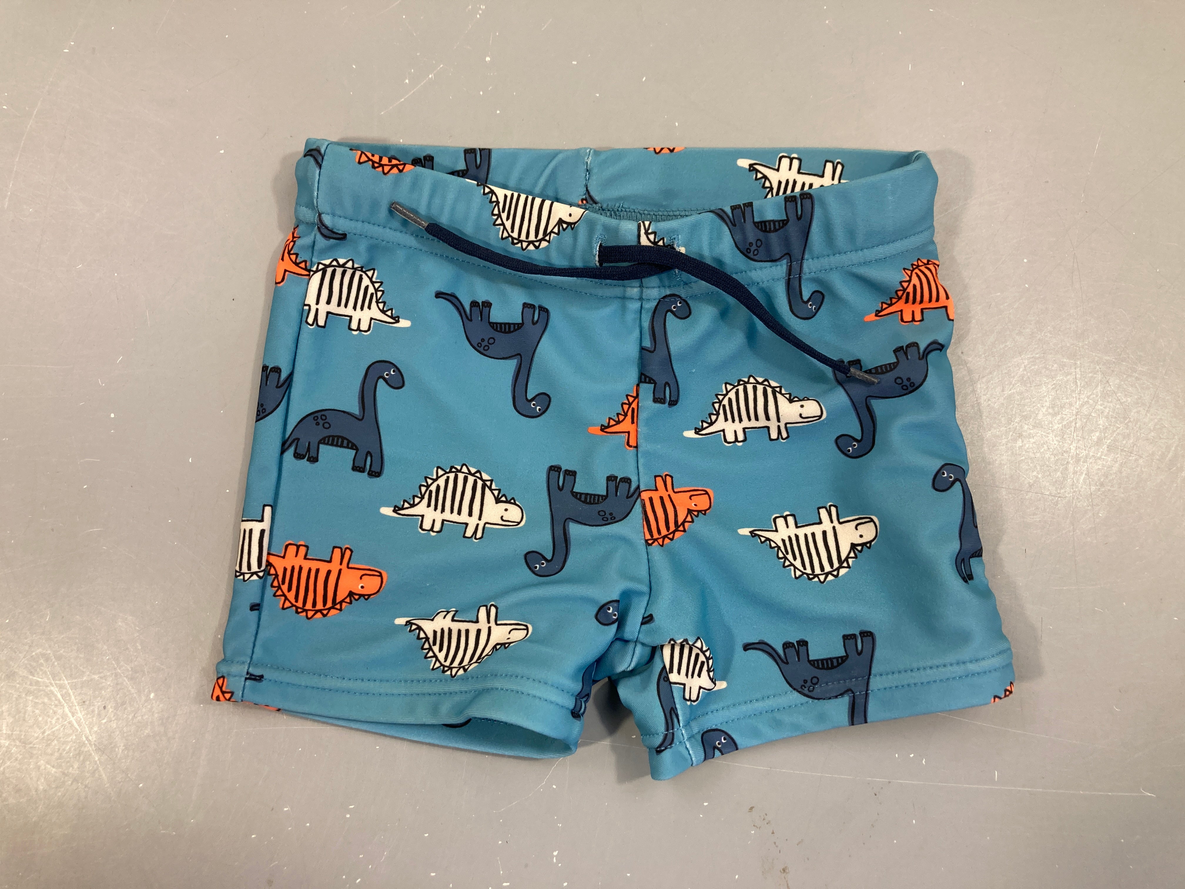Maillot boxer bleu dinos