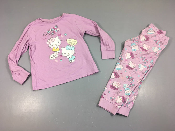 Pyjama 2pcs jersey lilas Hello Kitty, moins cher chez Petit Kiwi