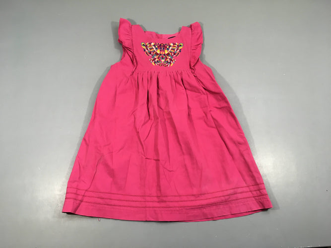 Robe s.m rose 100%Coton légèrement délavée couture un peu effiloché arrière!, moins cher chez Petit Kiwi
