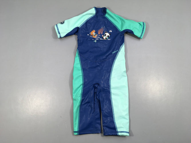 Combi anti froid/anti uv bleu, Nabaiji, moins cher chez Petit Kiwi
