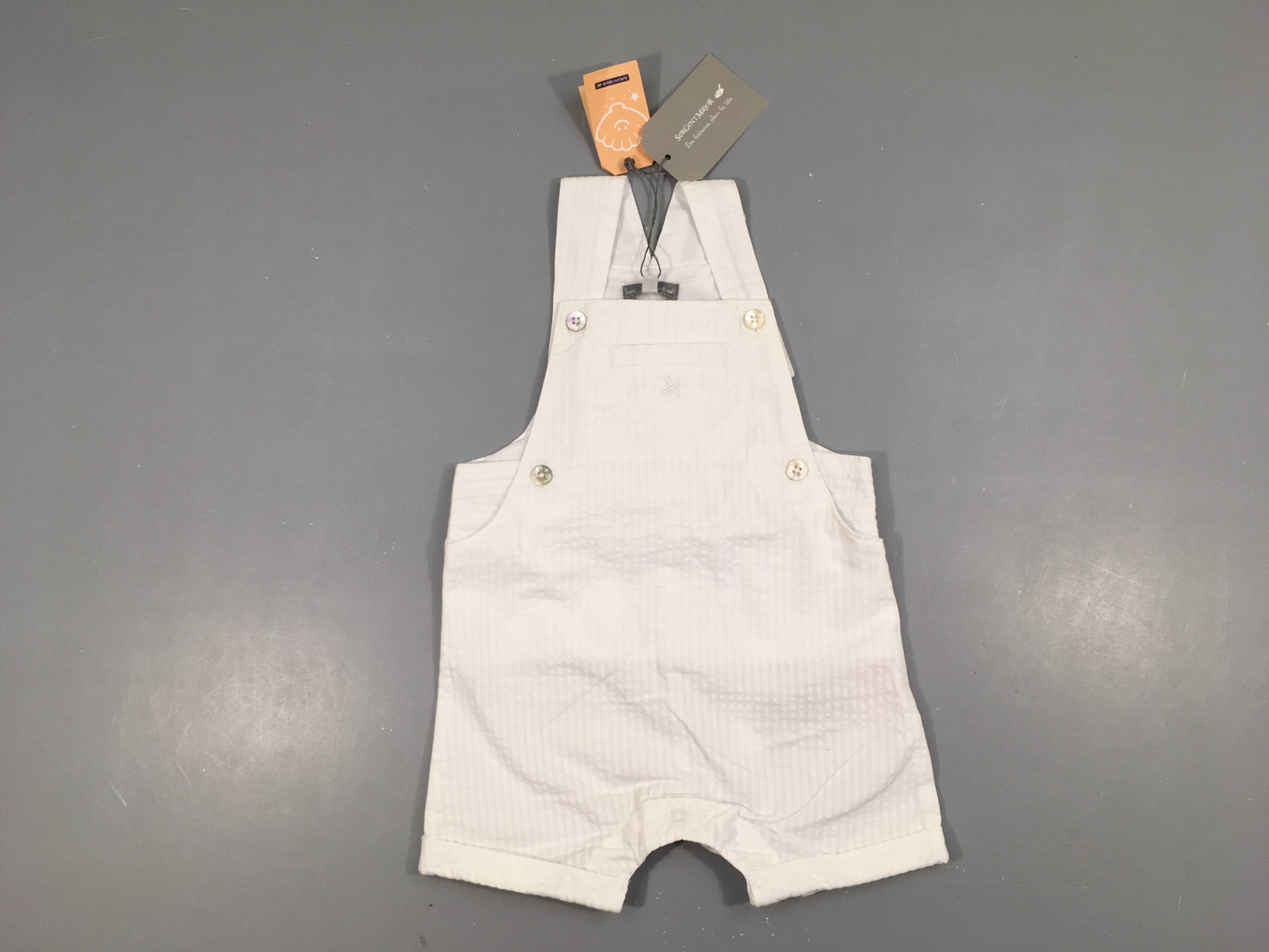 NEUF Combishort blanc rayé