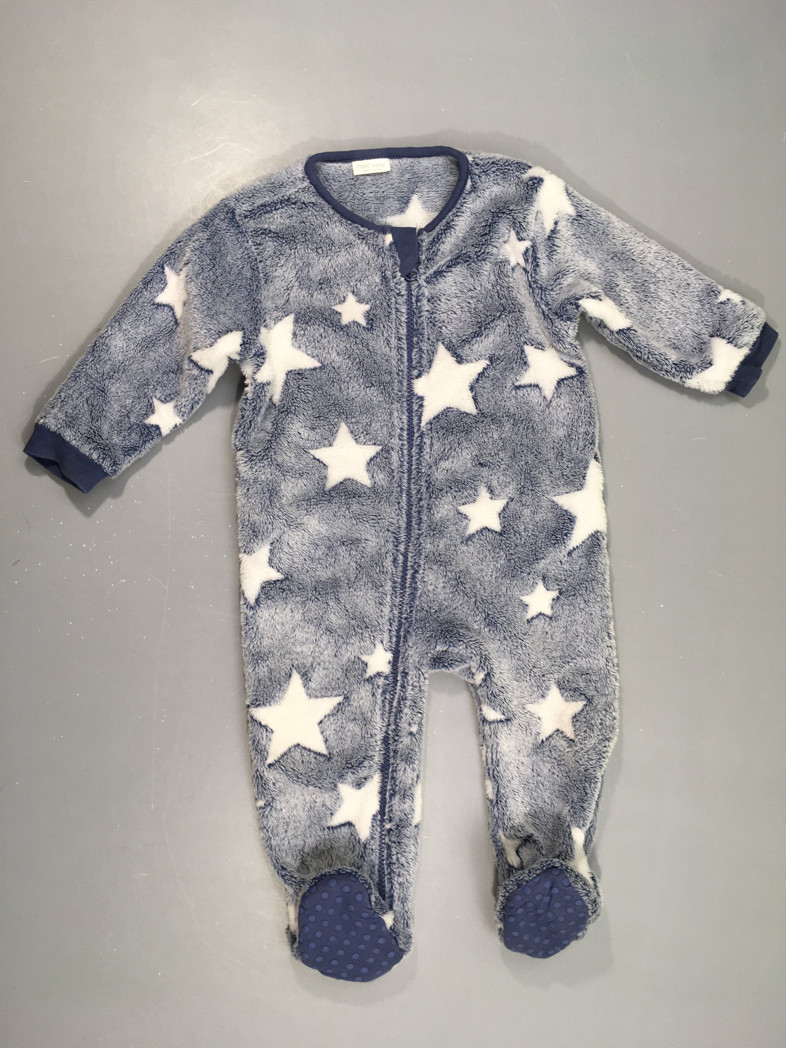 Surpyjama velours bleu étoiles