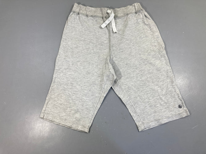 Bermuda molleton gris chiné, moins cher chez Petit Kiwi