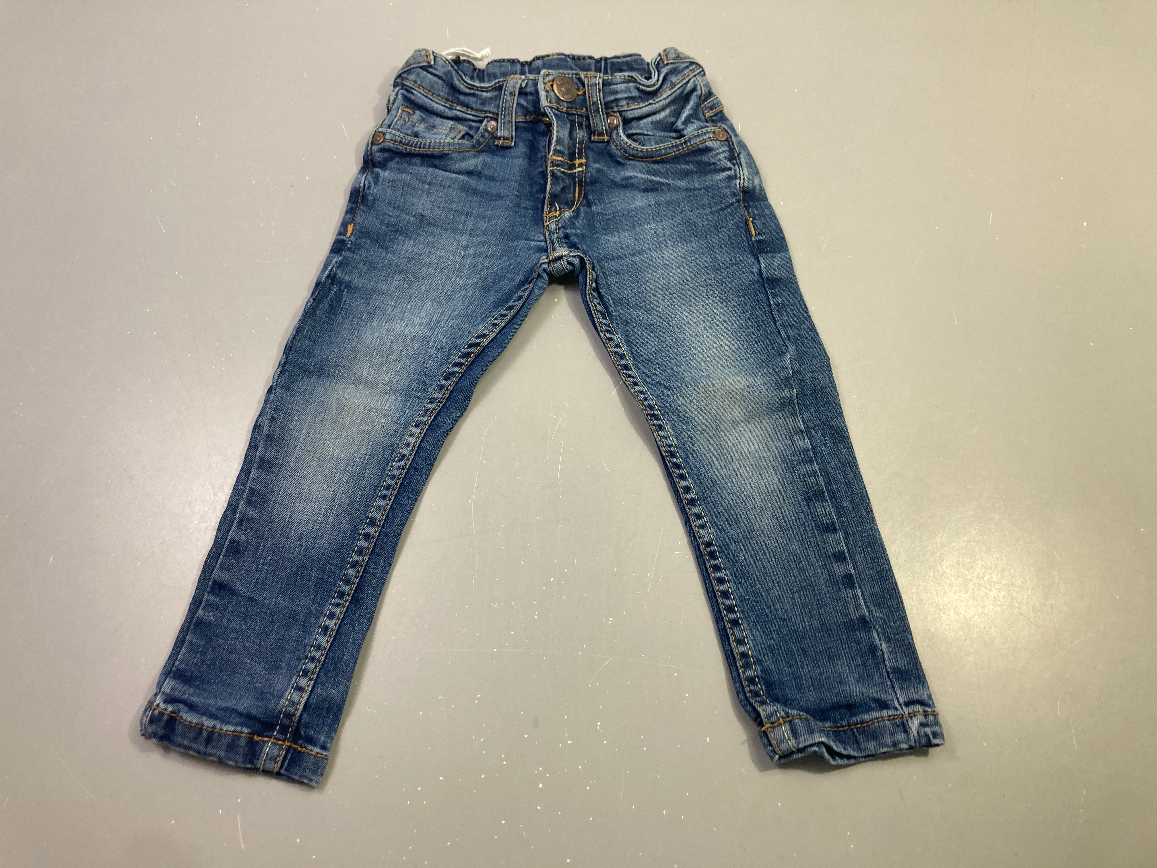 Jean bleu délavé skinny