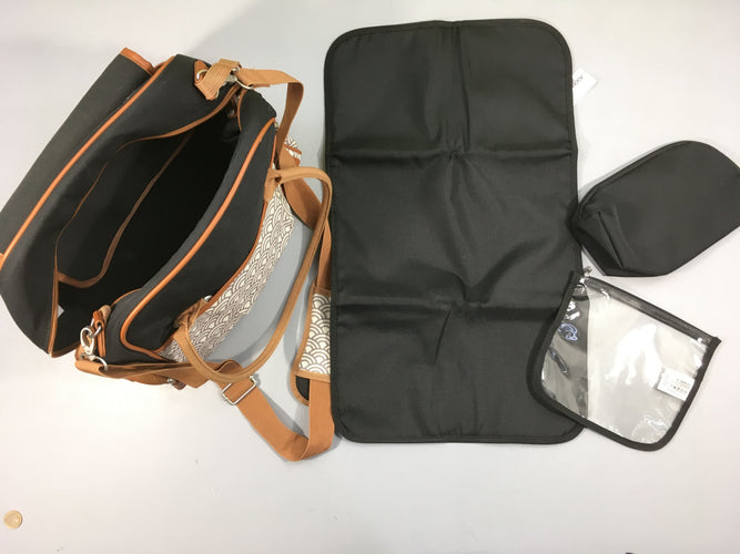 Sac à langer style bag Dot Work, Babymoov, 40€ neuf, liserets du bas usés, moins cher chez Petit Kiwi
