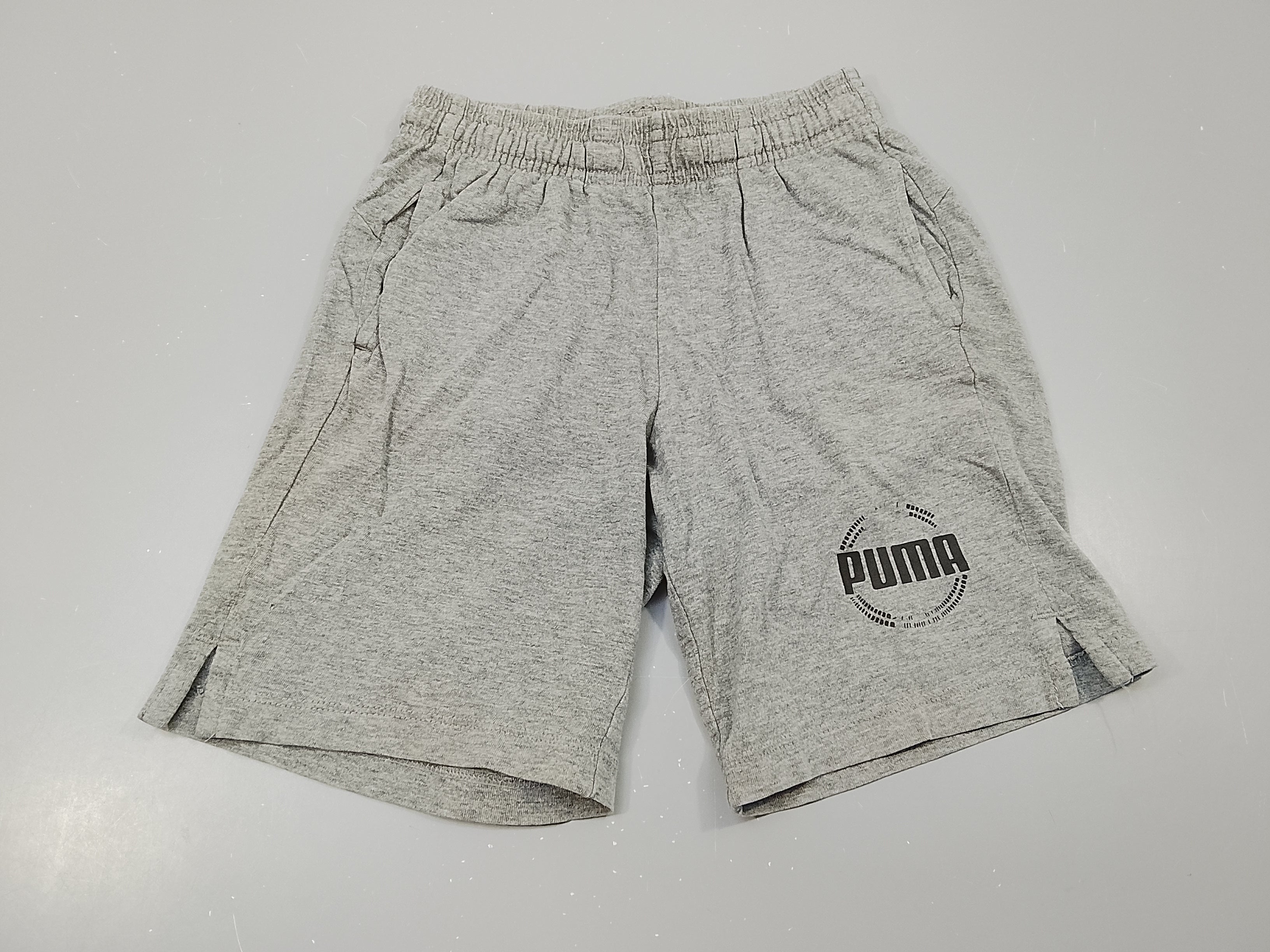 Short jersey gris flammé 