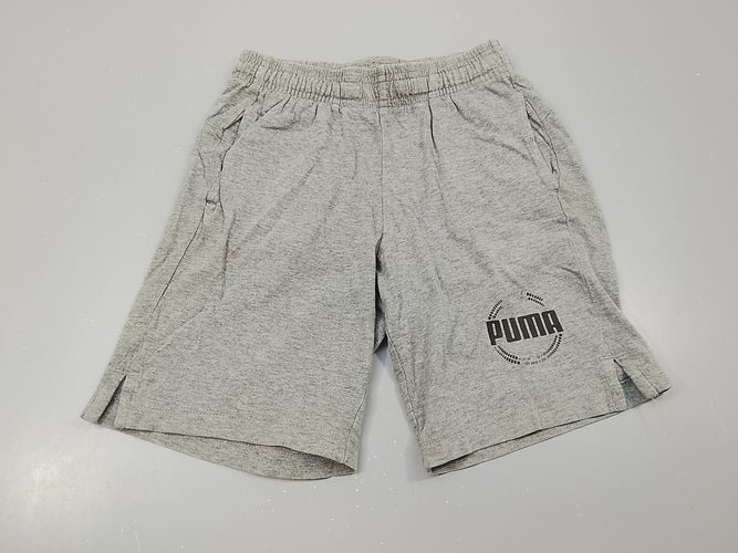 Short jersey gris flammé " Puma", moins cher chez Petit Kiwi