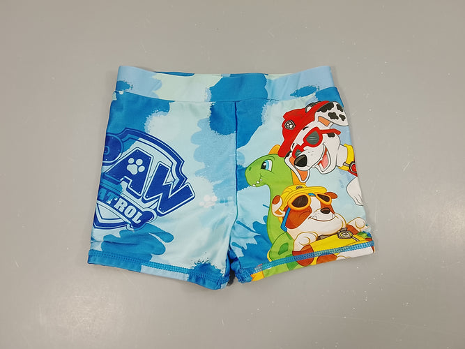 Maillot boxer bleu Pat Patrouille, moins cher chez Petit Kiwi