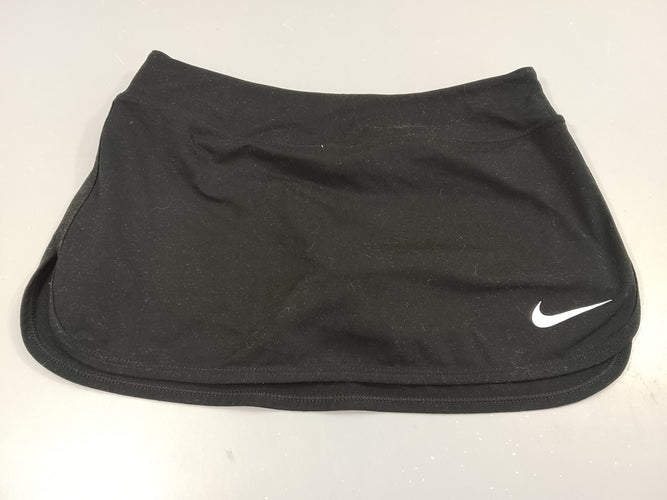 Jupe short de sport noir, logo blanc Nike, moins cher chez Petit Kiwi