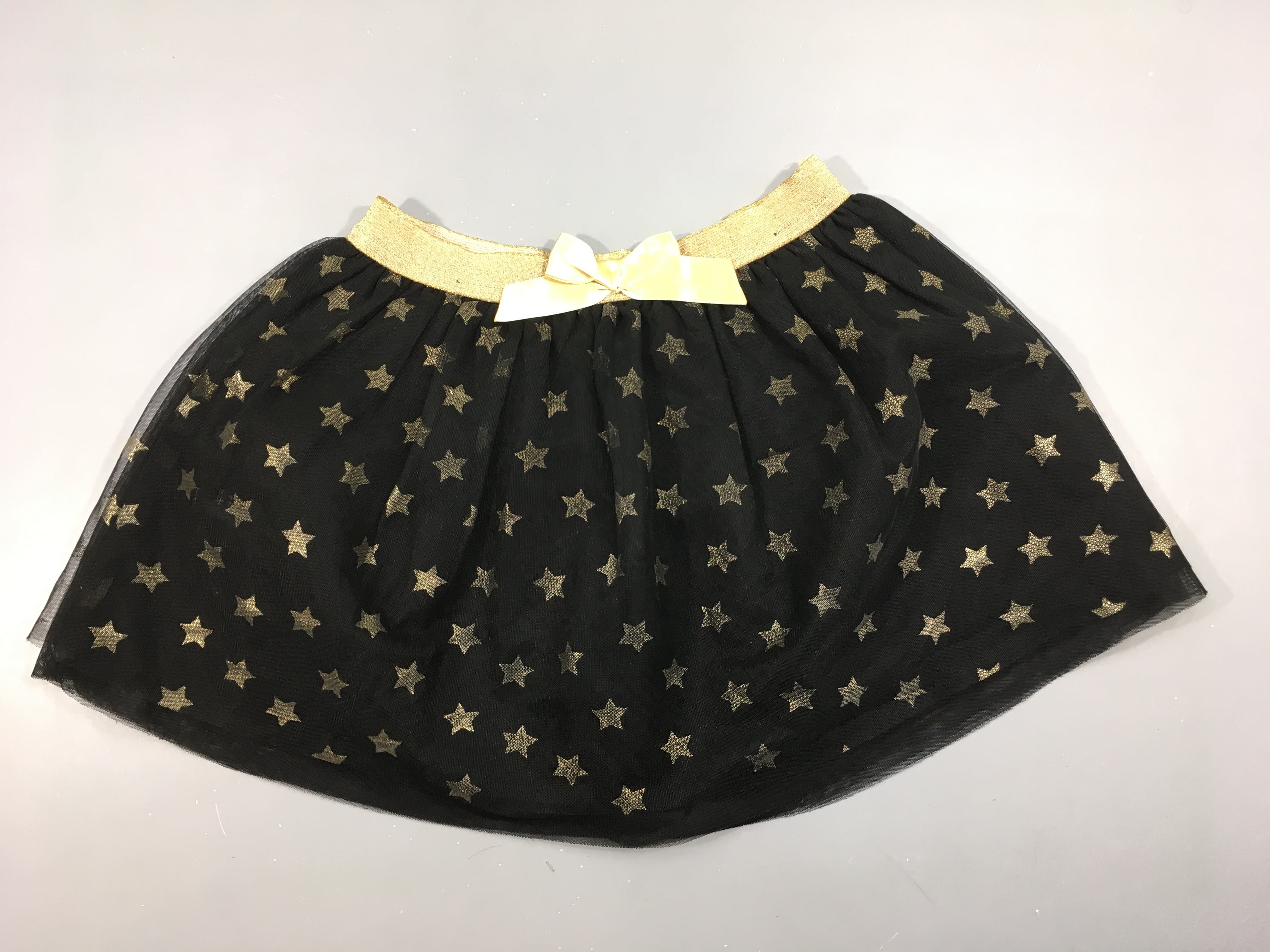 Jupe tulle noire doublée Etoiles dorées