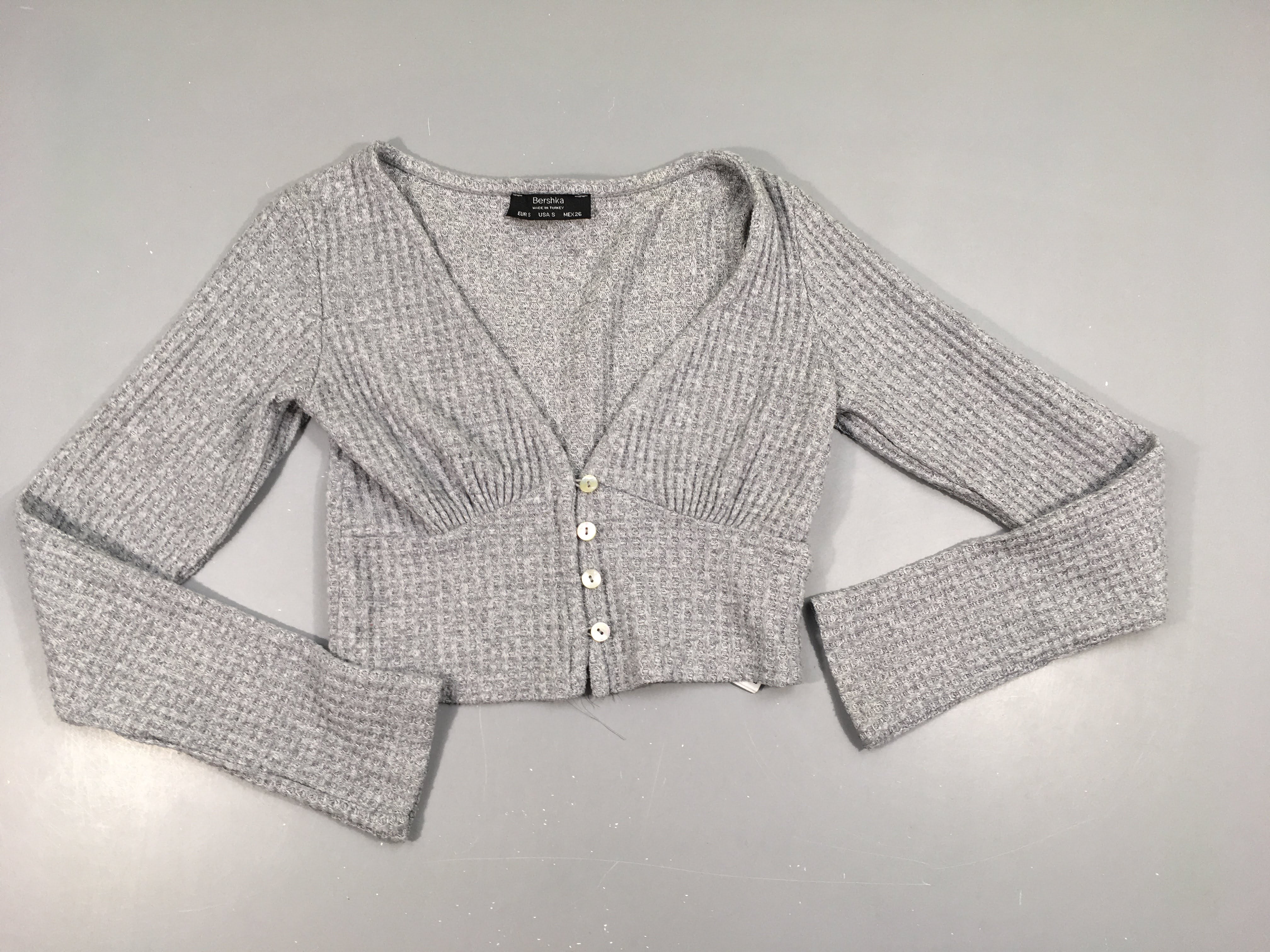 Gilet gris texturé