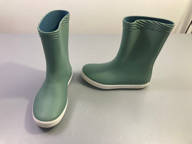 Bottes de pluie vert kaki, Tribord, 31-32, moins cher chez Petit Kiwi