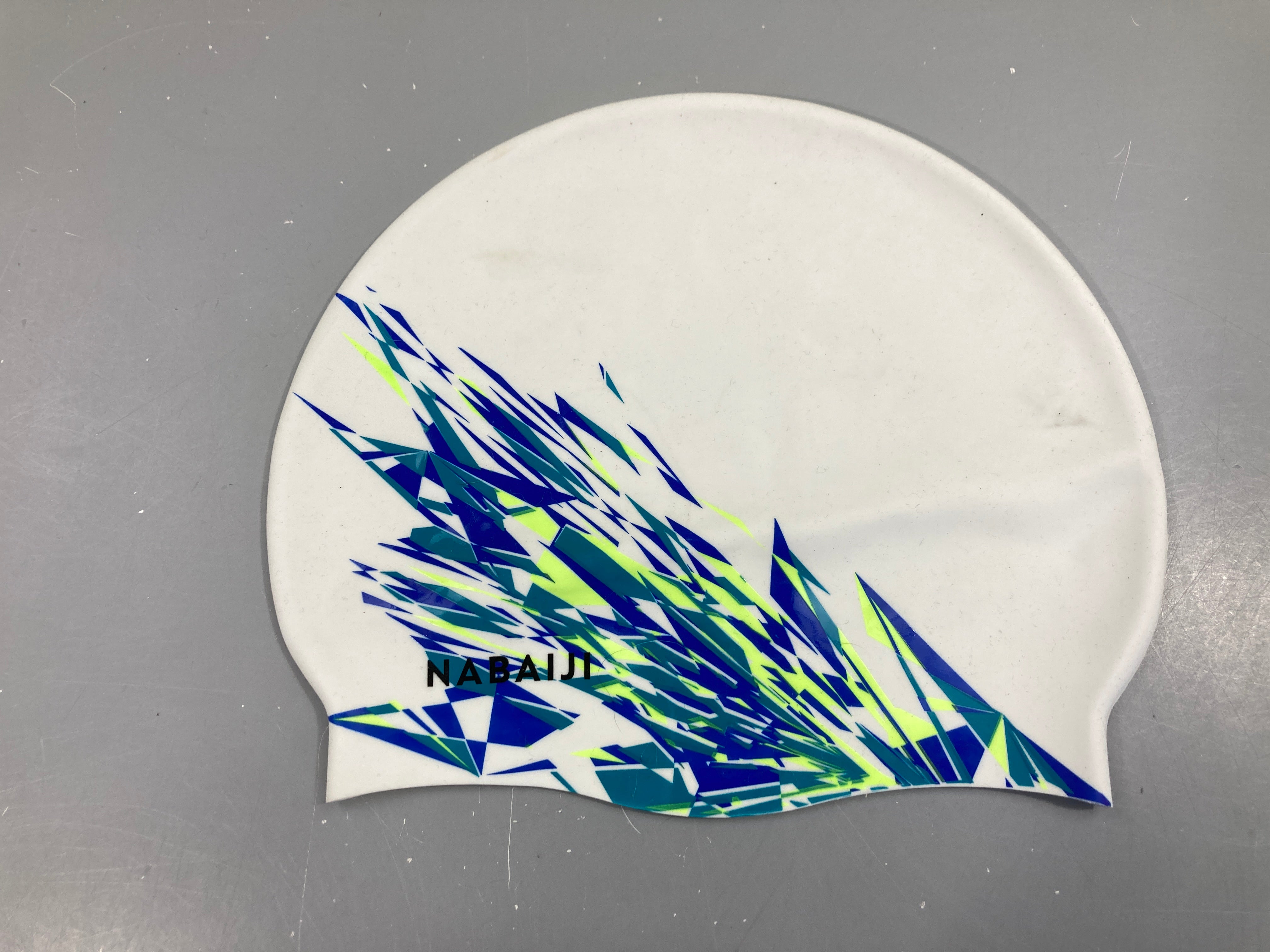 Bonnet silicone blanc graph couleur Nabaiji