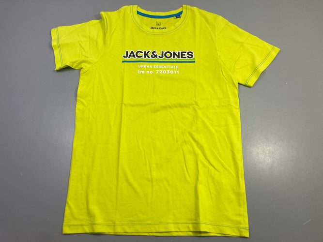 T-shirt m.c jaune fluo URobean Essentials, moins cher chez Petit Kiwi