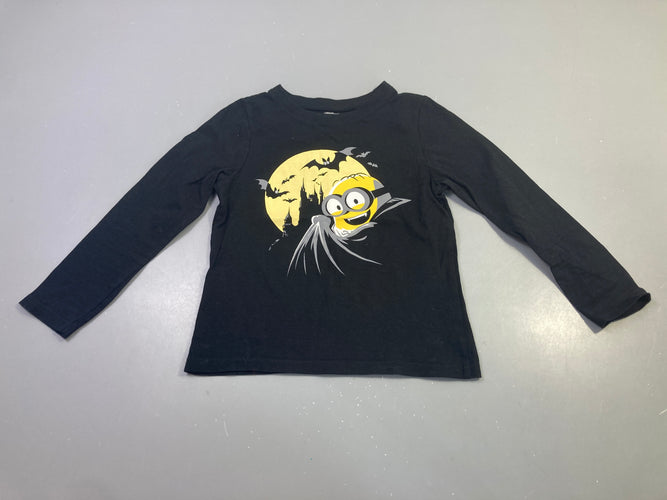 T-shirt m.l noir Minion Halloween, moins cher chez Petit Kiwi