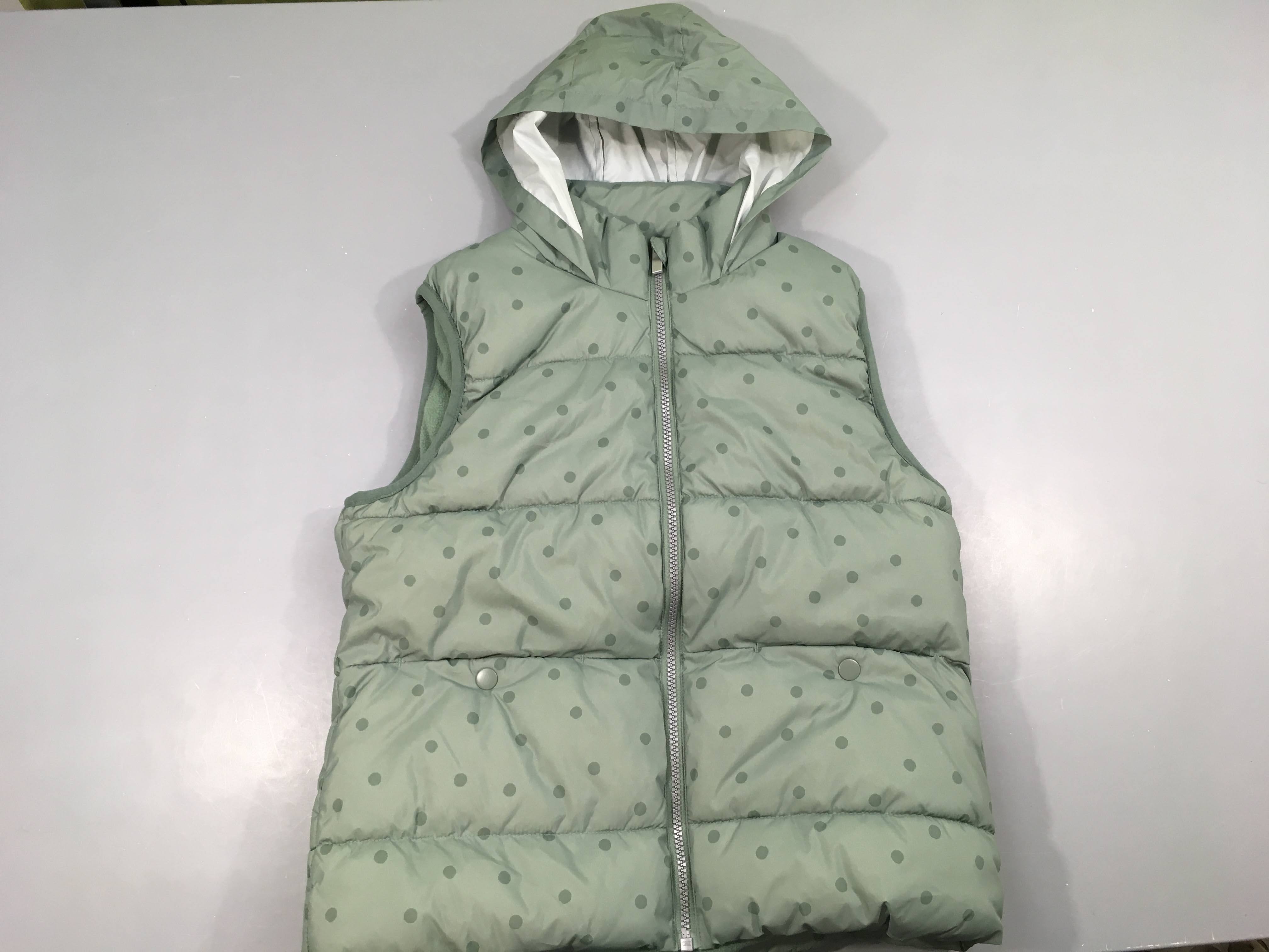 Bodywarmer vert pois