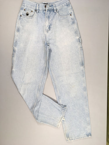 Jeans NNSNS Yeti Trousers 25-30 effiloché bas Quelques taches voir photos, moins cher chez Petit Kiwi