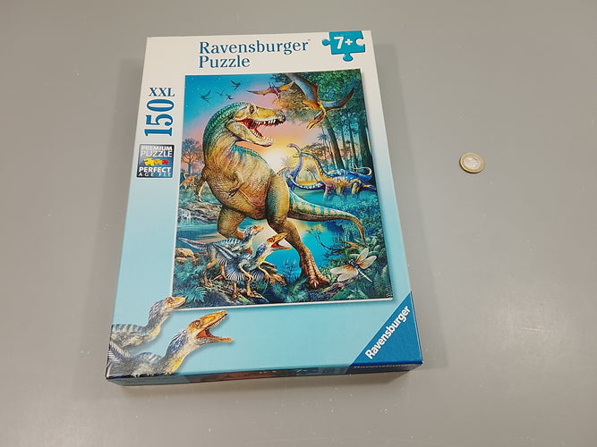 Puzzle dinosaures. 150 pcs  + 7a, moins cher chez Petit Kiwi
