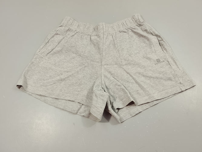 Short en jersey gris flammé "Domyos", moins cher chez Petit Kiwi