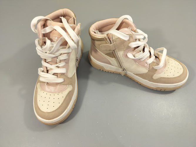 Baskets hautes beige, rose, blanc Tommy Hilfiger-36, moins cher chez Petit Kiwi