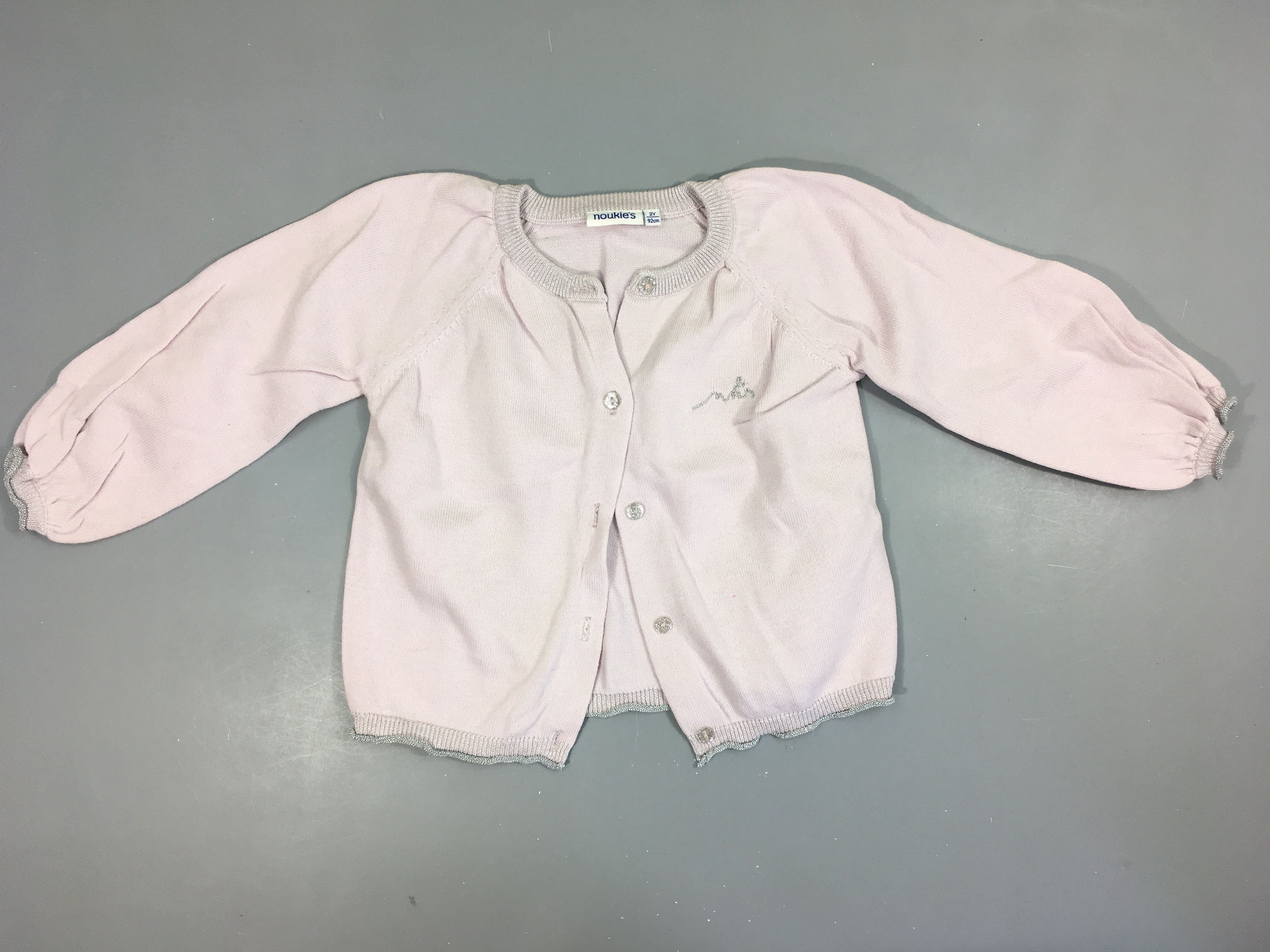 Gilet rose pâle
