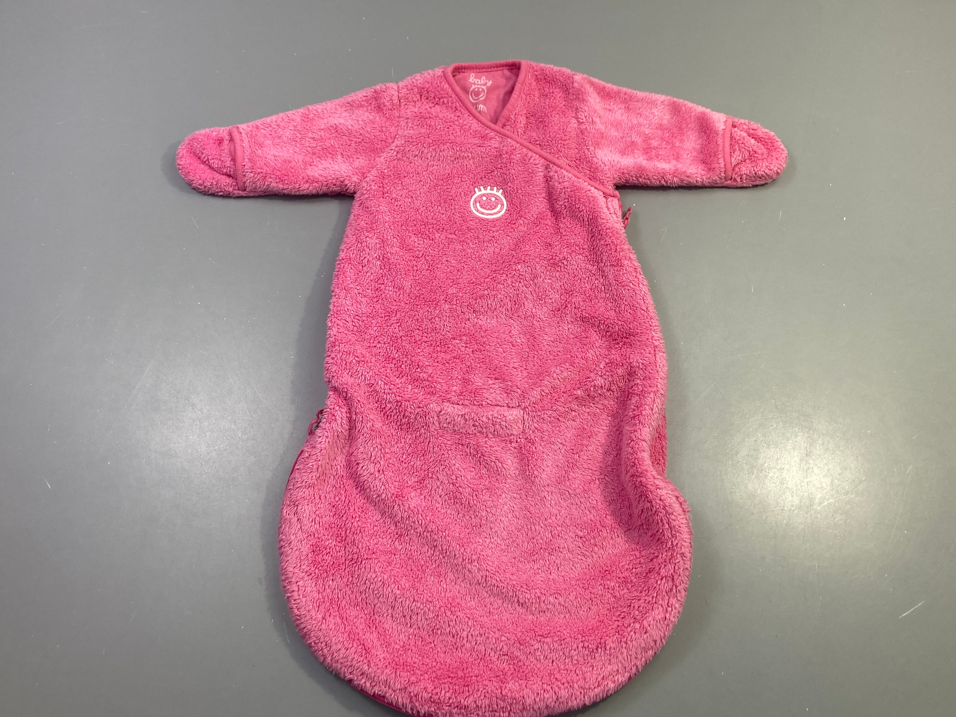 Gigoteuse manches longues éponge rose, s.miley 60cm
