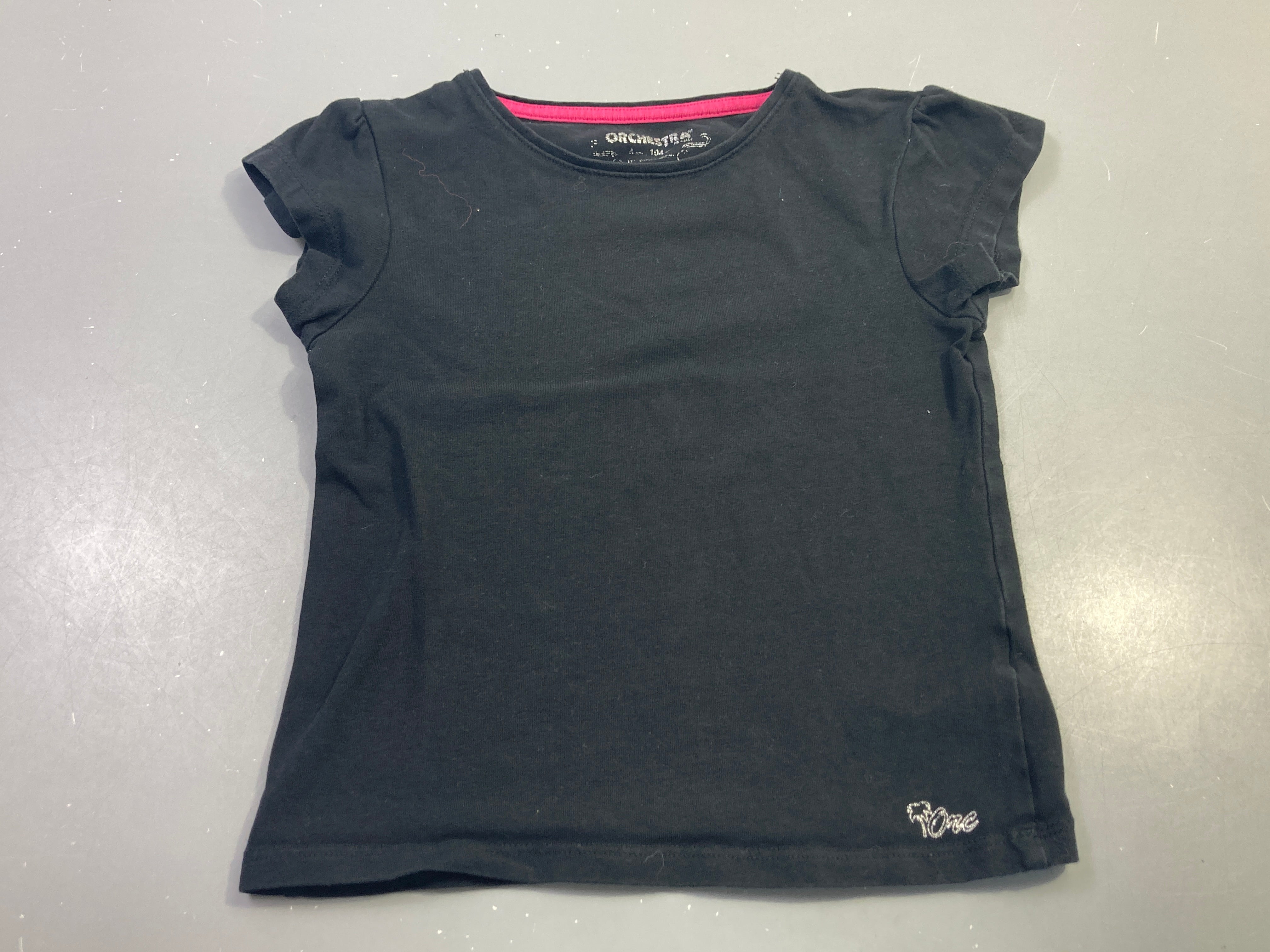 T-shirt m.c noir uni