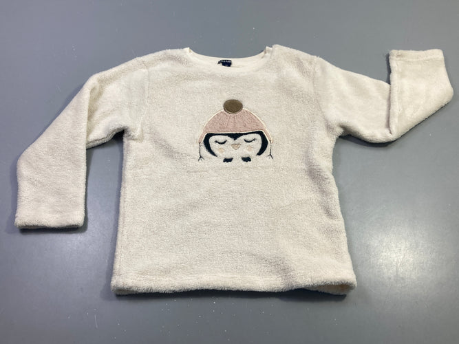 Pull écru pingouin polaire, moins cher chez Petit Kiwi