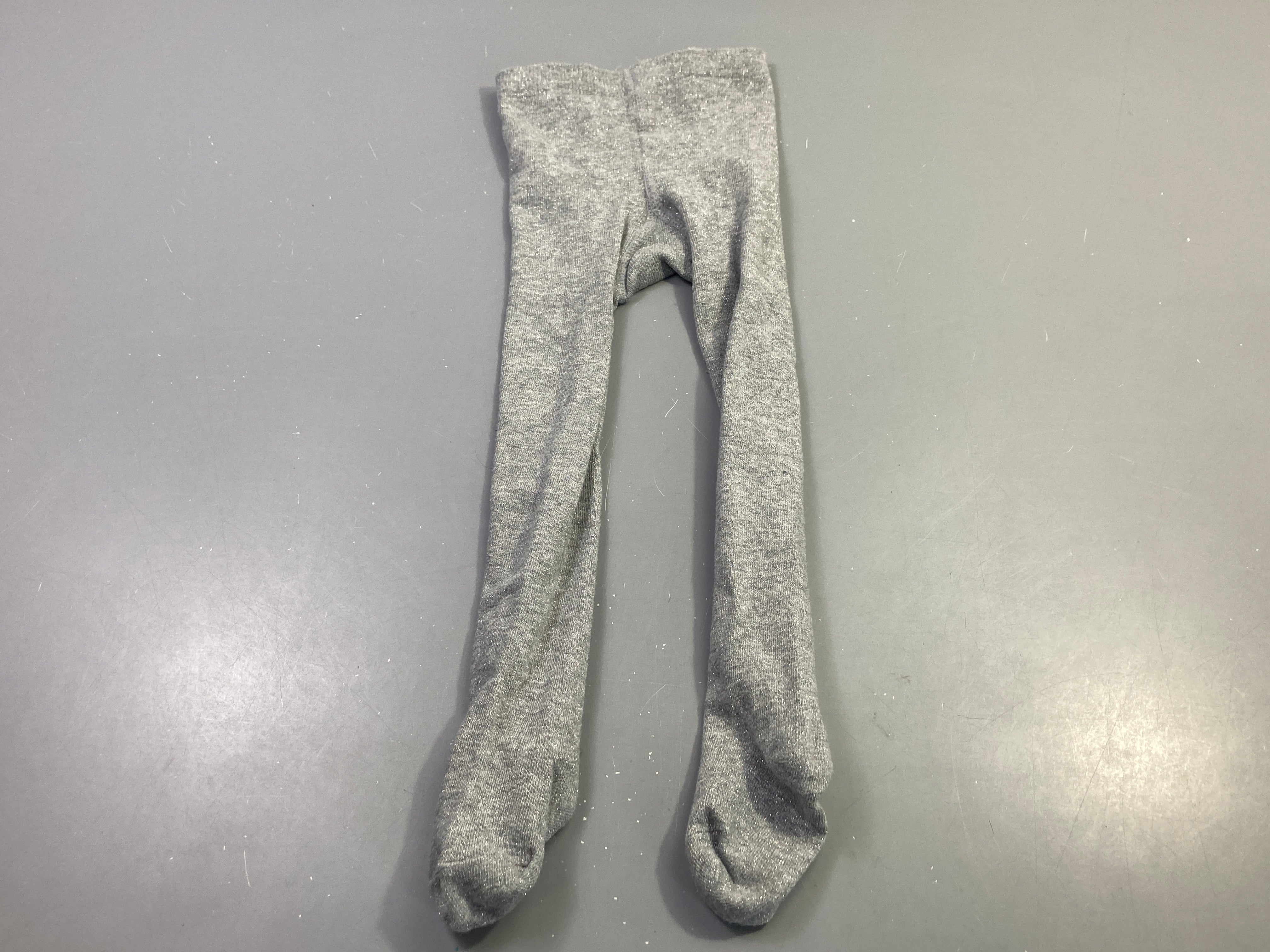 Collants gris pailletés