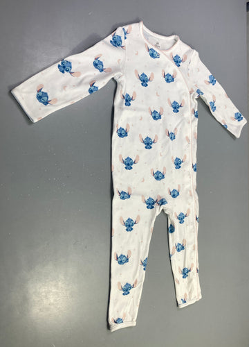 Pyjama sans pieds blanc imprimé Stitch, moins cher chez Petit Kiwi