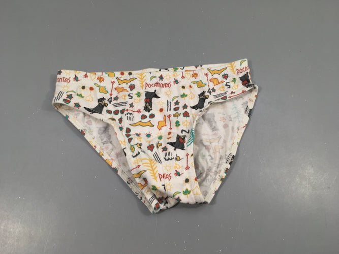 Slip blanc Pocahontas, moins cher chez Petit Kiwi