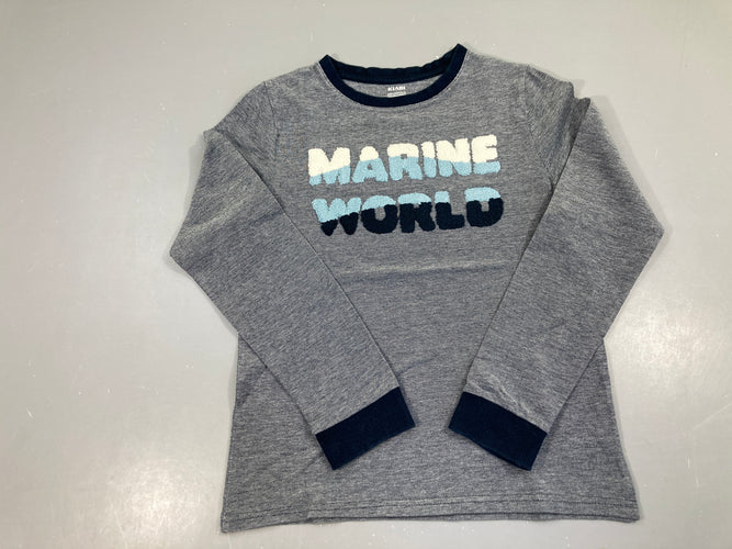 T-shirt m.l coton piqué Marine World, moins cher chez Petit Kiwi