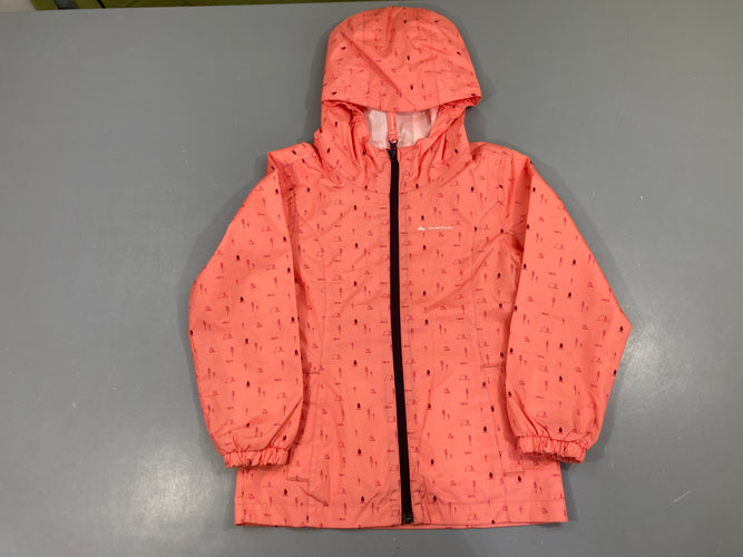 Veste coupe-vent saumon motifs tente, moins cher chez Petit Kiwi
