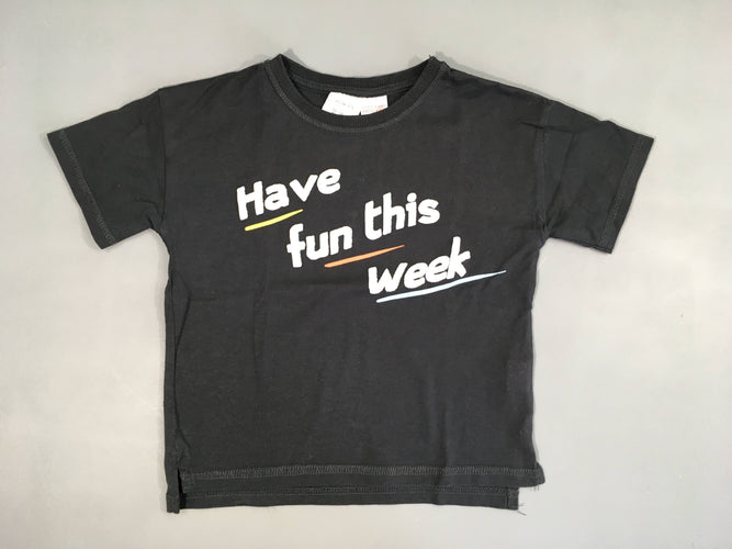T-shirt m.c bleu foncé Have fun, moins cher chez Petit Kiwi