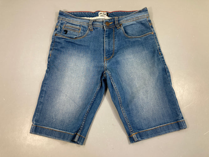 Bermuda stretch denim Trace/ligne cuisse droite 27, moins cher chez Petit Kiwi
